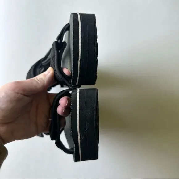 Teva Black Flatform Universal Platform Adjustable Sandals - Picture 5 of 10